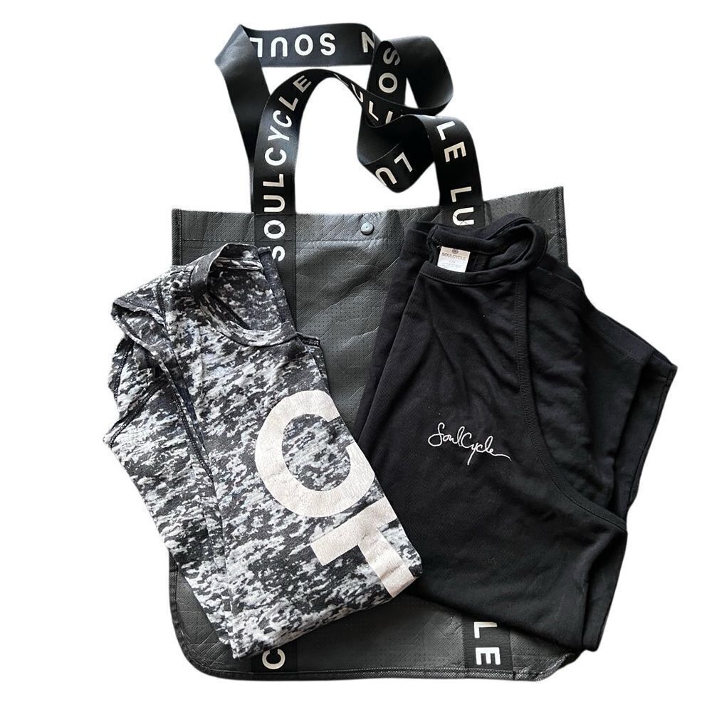 SoulCycle Racer Back Tank Tops w/ Tote